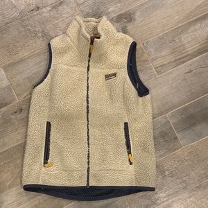 L.L. Bean Cream Fleece Vest